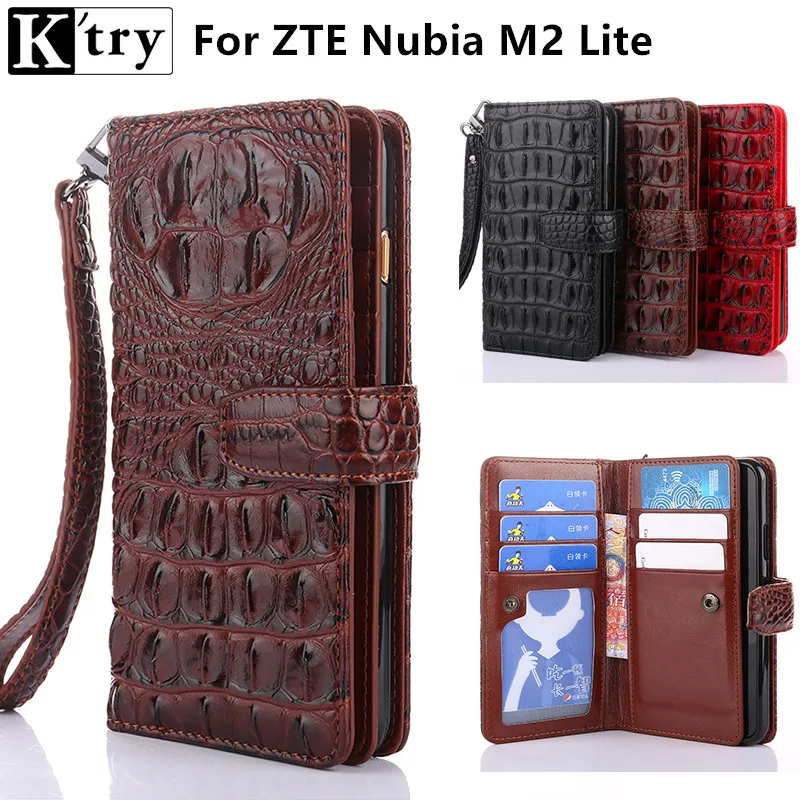 K Try Multifunction Wallet Case For ZTE Nubia M2 Lite 5 5inch Luxury Pu Leather With