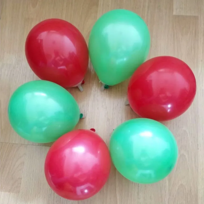 Зеленых воздушных шаров 100pcs5 дюймов маленькие круглые красные шары из латекса