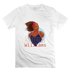 Для мужчин уникальная Футболки для девочек-Серена Уильямс tenniser черный
