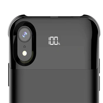 

Slim Wireless Battery Charge Case For iPhone X XR XS Max Battery Case Power Bank Separate Charging Battery Case LED Display