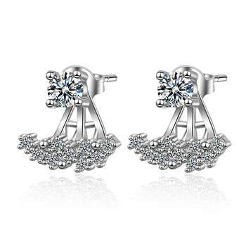 

XIYANNIKE S925 Sterling Silver Simple Mosaic Zircon Gorgeous Earrings Fashion Luxury Engagement Jewelry For Female New VES6830