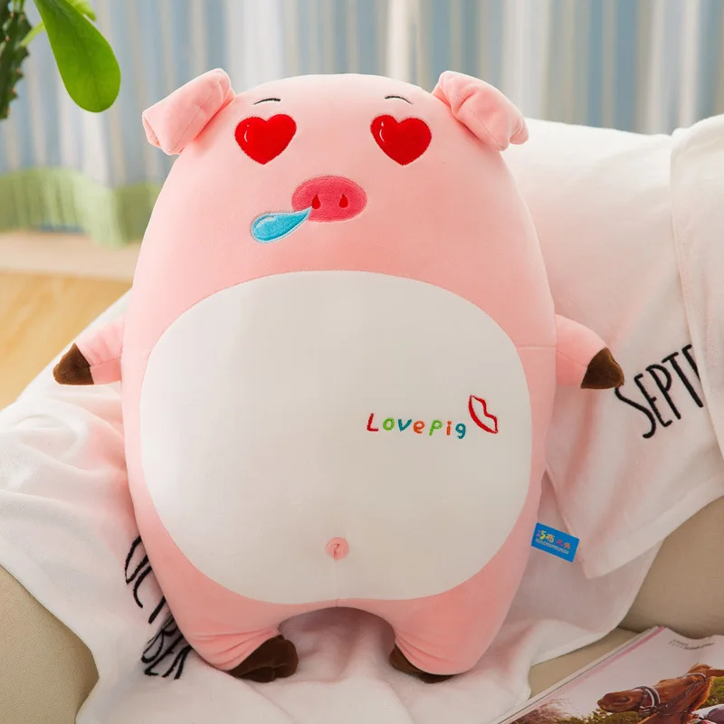Новое выражение свинья плюшевая игрушка мягкая мультяшная кукла милая кукла 199 - изображение