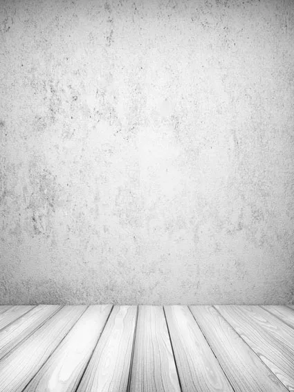 Виниловый фон для фотосъемки новорожденных с изображением серой стены|floor
