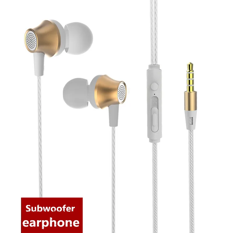 

2017 New Design Metal Subwoofer In Ear Earphone Headset In-line Control Magnetic Clarity Stereo Sound Earphone Earphone Headset