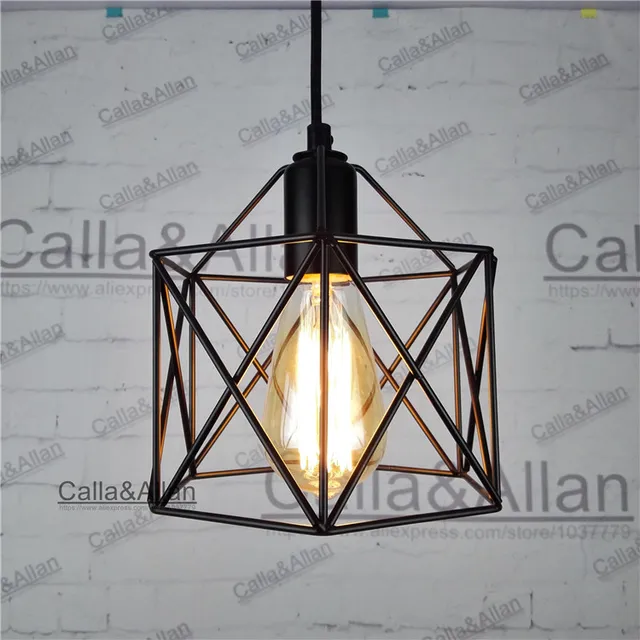 American Loft Vintage Pendant Light Personality Wrought Iron Lights American Loft Vintage Pendant Light Personality Wrought Iron Lights Edison Nordic Lamp Cage Lighting