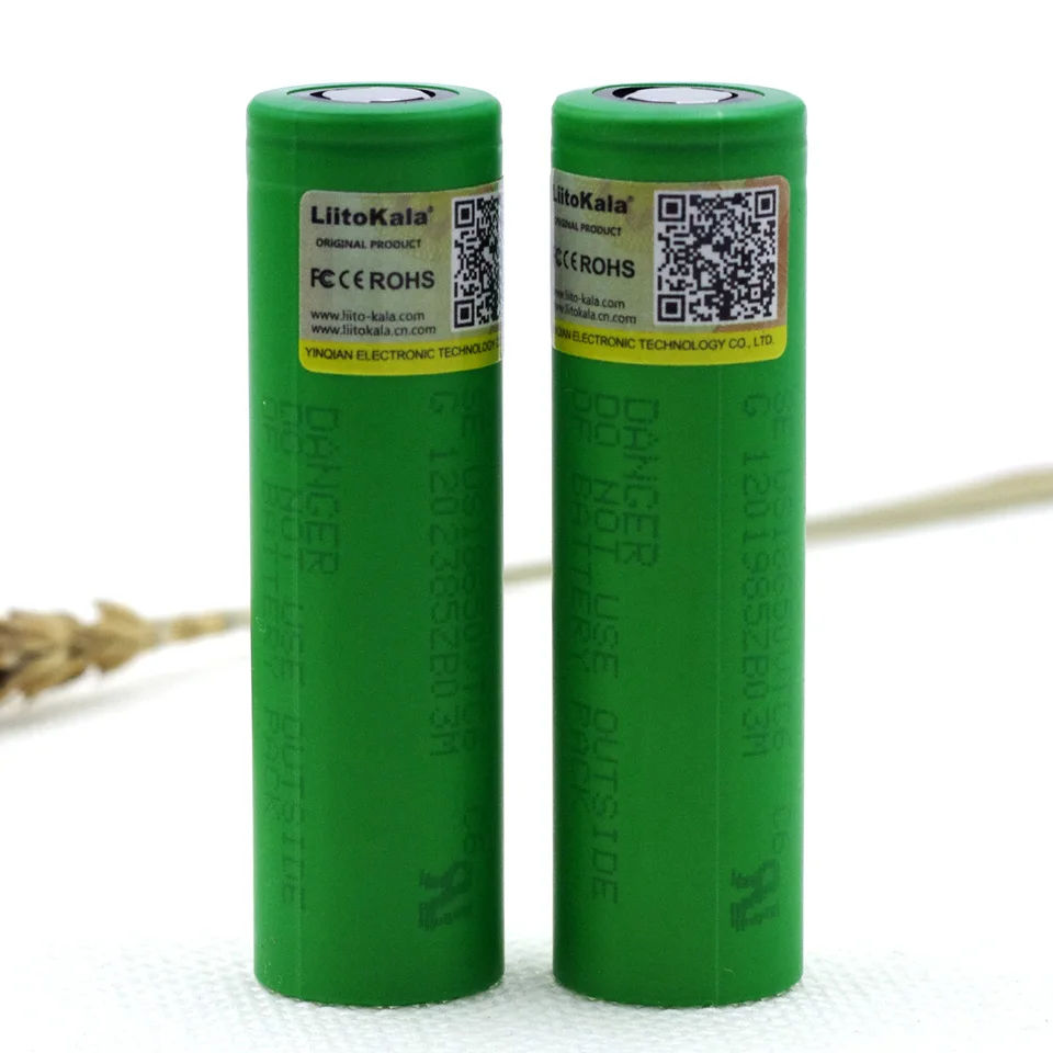 

6PCS Liitokala VTC6 battery US18650VTC6 3000mAh 3.7v 30A high drain lithium 18650 rechargeable batteries for Sony e-cigarett