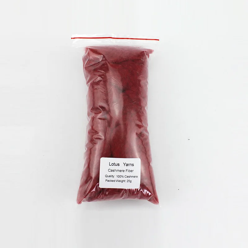 1 упаковка 25 г кашемировое Шерстяное волокно - Цвет: 07 Red