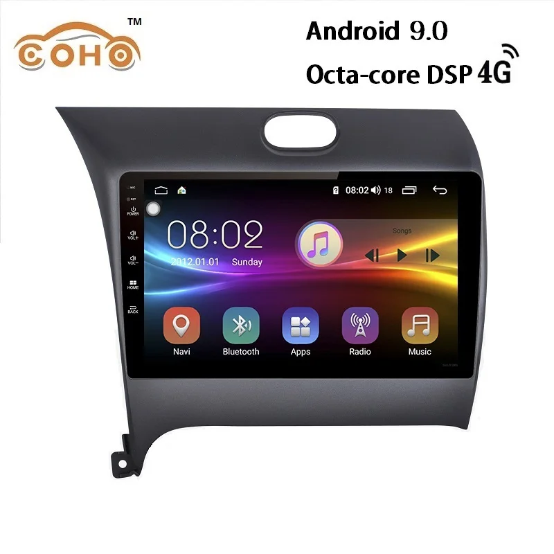 

K3 Android 9.0 8-core 4+64G car navigation auto radio 1 din central multimidia android for 2013-2017 KIA Cerato/K3