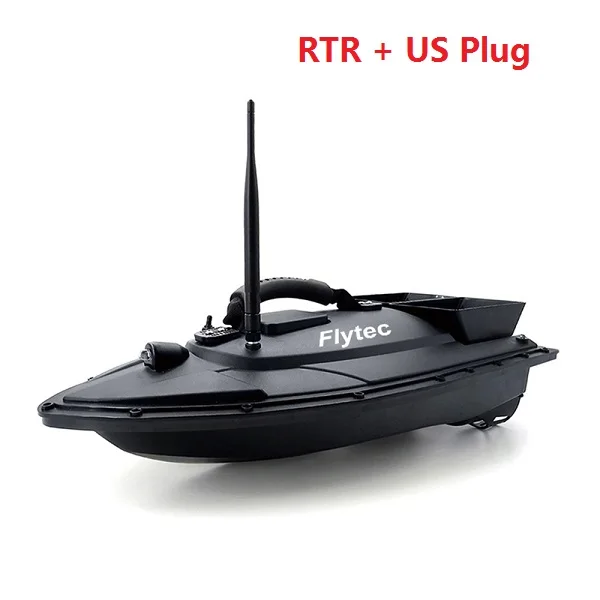 Flytec 2011-5 Fish Finder Tool Smart Fishing Bait Boat Digital Automatic Frequency Modulation Radio RC Ship Speedboat RC Toys - Цвет: BLACK US