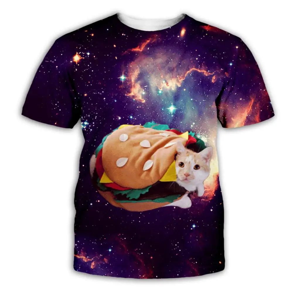 PLstar Cosmos galaxy cat T-shirt Men Women Animal 3D T Shirt funny Summer Short Sleeved Breathable Tshirt Plus Size PLstar Cosmos galaxy cat T-shirt Men Women Animal 3D T Shirt funny Summer Short Sleeved Breathable Tshirt Plus Size