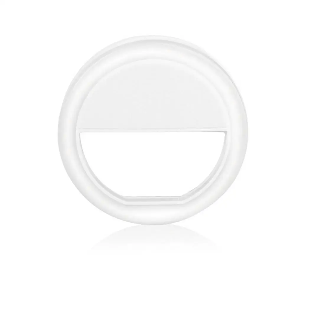 Xixou Portable Mini Round Mobile Phone Tablet Self-Timer Fill Light Clip On-Camera Video Lights
