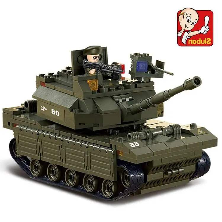 

Sluban 2017 New B6500 Main battle tank/Heavy tank 3D Construction Plastic Model Building Blocks Bricks DIY Free Shipping