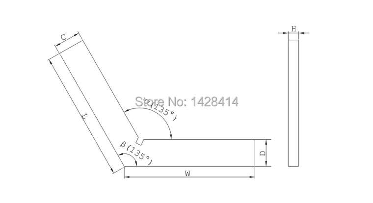 135 equal side