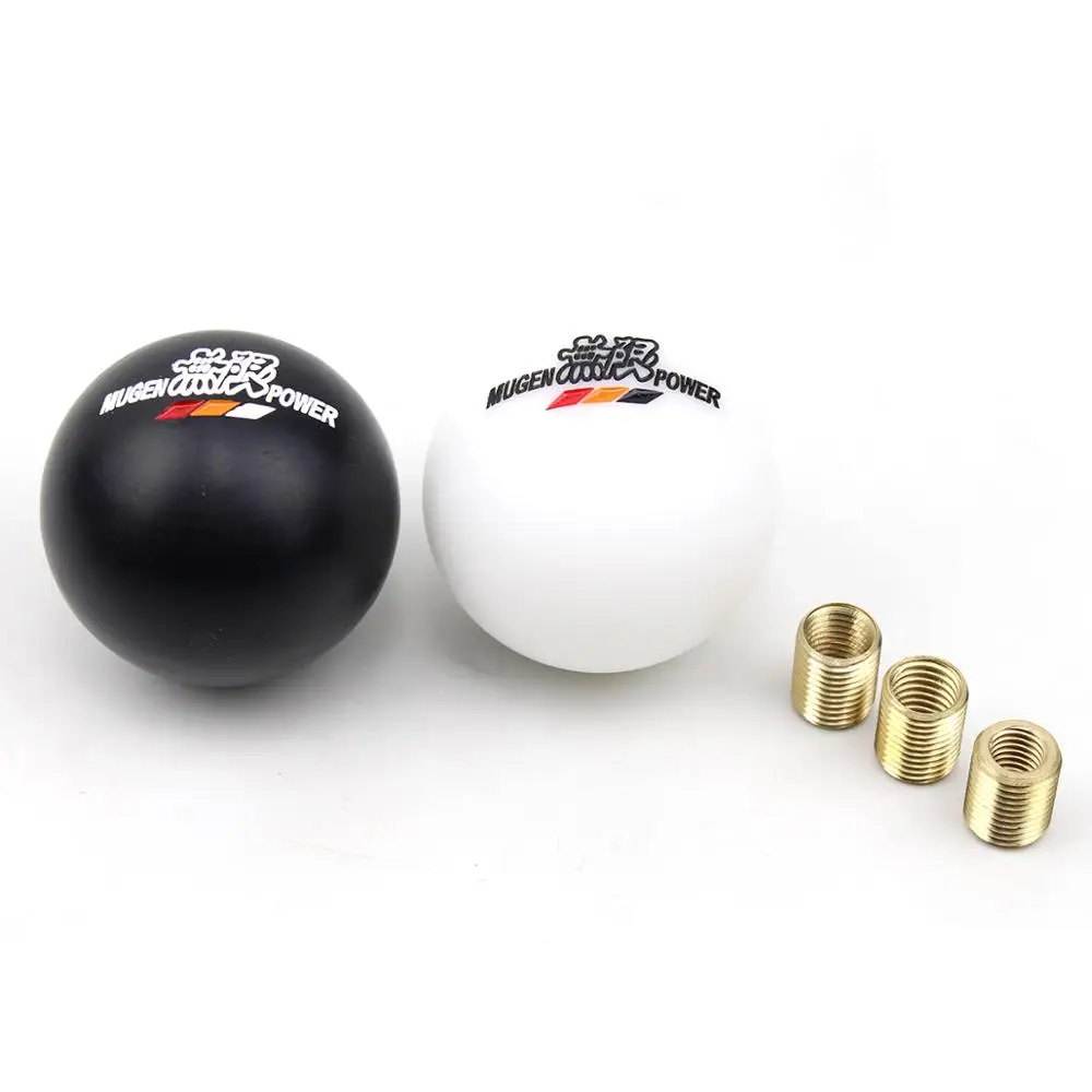 

Mugen Round Plastic Black White Racing Sport Gear Shift Knob For Honda Civic Accord City FD2 FN2 EP3 TYPE R DC2 DC5 AP1 AP2