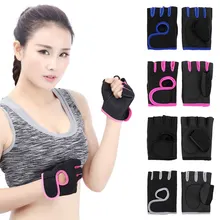 Спортивные перчатки унисекс, противоскользящие перчатки для упражнений, ударопрочные, впитывающие полпальца, перчатки для тренировок, перчатки для тяжелой атлетики