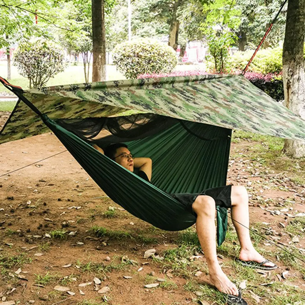 

Outdoor Camping Mosquito Net Hammock Set Automatic Open Hammock With Mosquito Account Outside Waterproof Sunshade