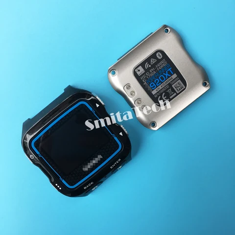 Для Garmin Forerunner 920XT ForeA thlete 920XTJ gps часы передний чехол стекло с ЖК-экраном и литий-ионный аккумулятор с нижней частью - Цвет: Black Blue  920XT