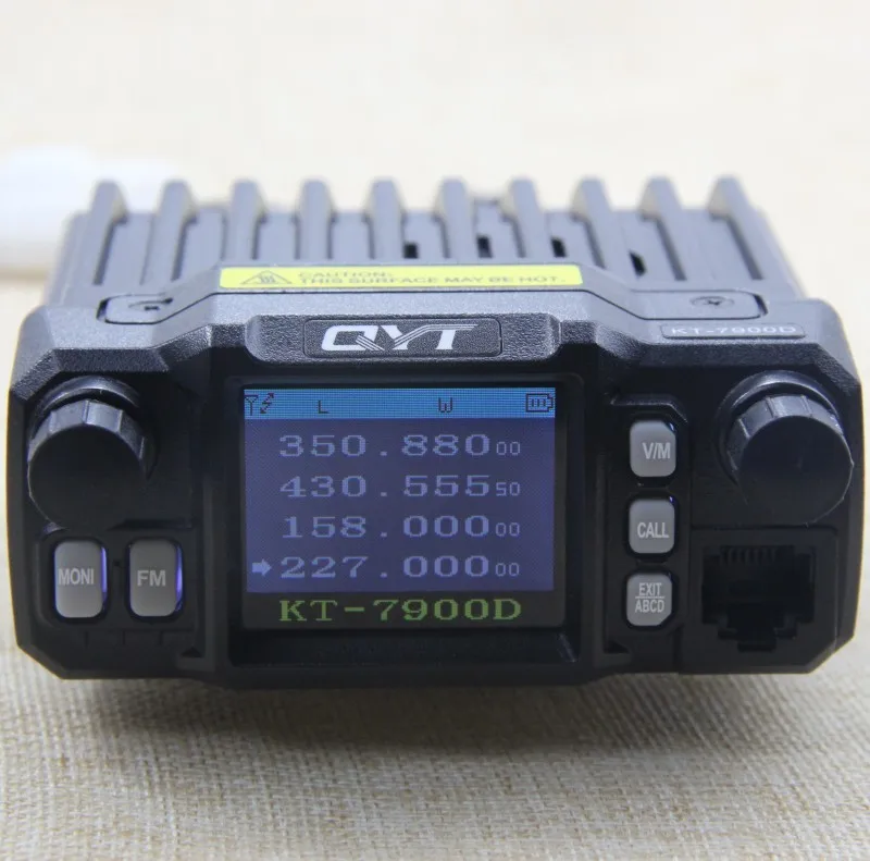 DHL Бесплатная доставка + QYT KT 7900D Quad Band 136 174/220 260/350 390/400 МГц 25 Вт мини мобильное радио