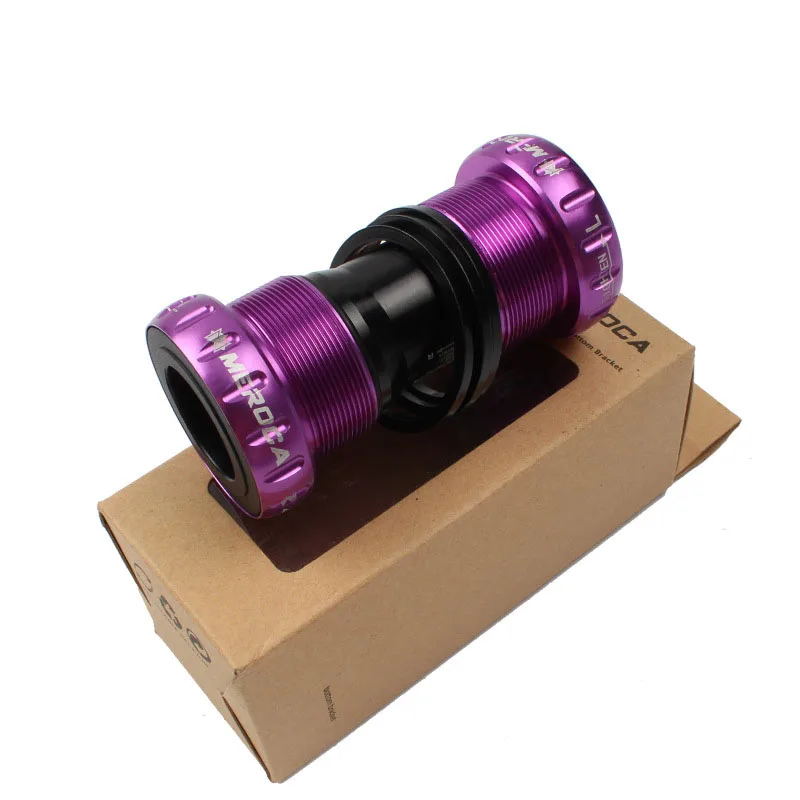 Прочный алюминиевый сплав Нижний Кронштейн для 24 мм внутренний диаметр BB30 BB68 BB386 SRAMMano Замена оси велосипеда простая установка - Цвет: Purple