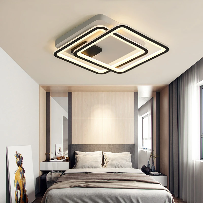 

New LED modern ceiling lamp remote control dimmable living room embedded indoor lighting kitchen bedroom aisle ceiling lamp