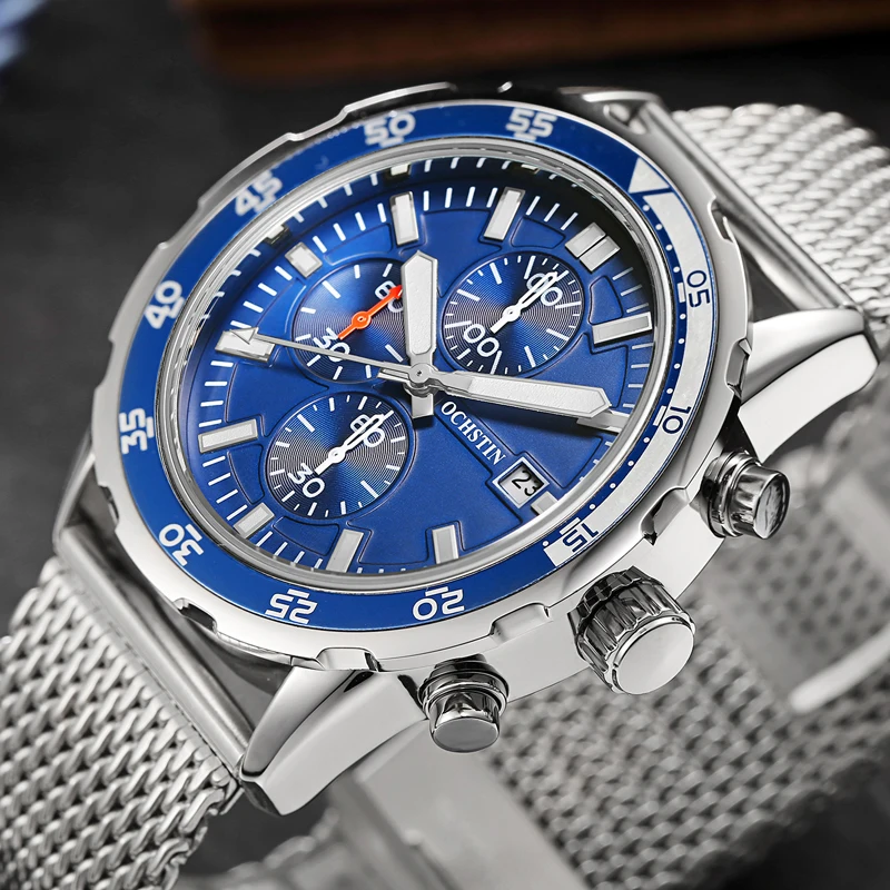 Prix pour Sport Montre Hommes En Acier Maille Bande Hommes Montre Top Marque de luxe Chronographe À Quartz Montre Homme Horloge Militaire De Mode Montre-Bracelet hommes Prix pour Sport Montre Hommes En Acier Maille Bande Hommes Montre Top Marque de luxe Chronographe À Quartz Montre Homme Horloge Militaire De Mode Montre-Bracelet hommes