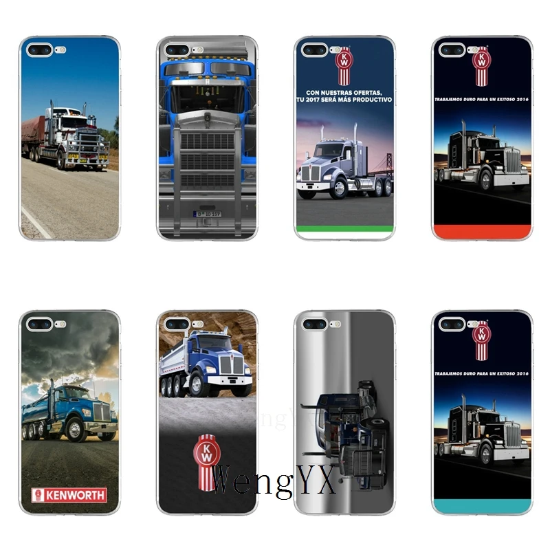 

famous Kenworth Truck car Slim silicone TPU Soft phone case For Huawei P7 P8 P9 P10 P20 pro Lite plus P Smart Mini 2017