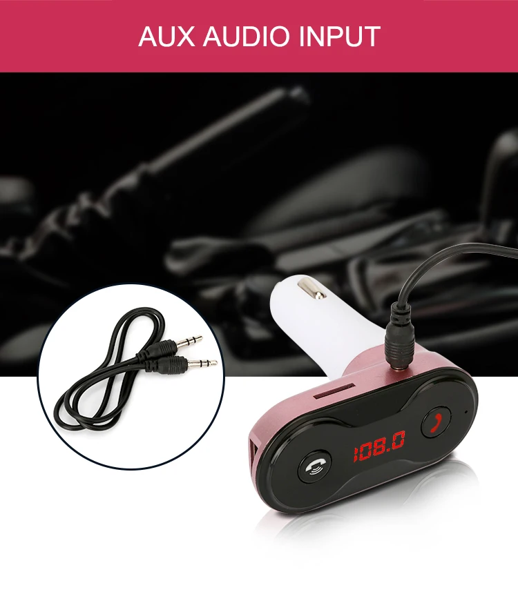 Bluetooth fm-передатчик Аудио Автомобильный MP3-плеер беспроводной в автомобиле fm-модулятор Handsfree Bluetooth автомобильный комплект с ЖК-дисплеем