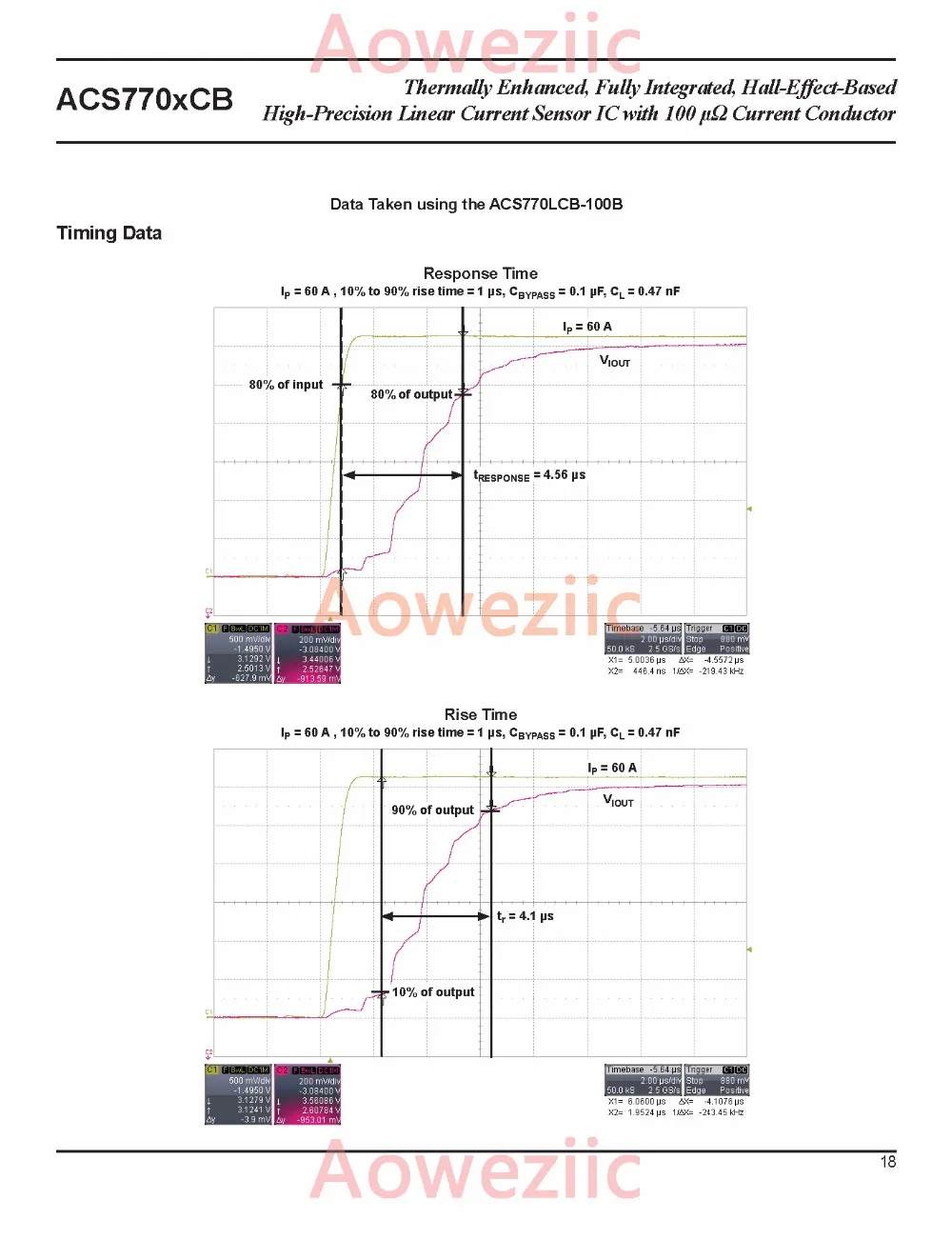 Aoweziic 1 шт. двунаправленный линейный ток Сенсор ACS770LCB-050B-PFF-T ACS770LCB-050B ACS770 40mV/1A