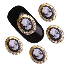 10 шт инструменты для нейл-арта королевская Аватара дизайн 3D Стразы для ногтей гель для украшения золотого сплава Шарм украшения для нейл-арта TN2054