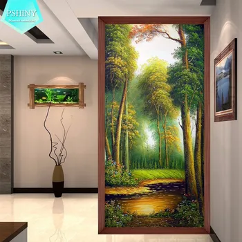 

PSHINY full pictures rhinestones 5D DIY Diamond embroidery Forest landscape home decoration Diamond painting cross stich kit