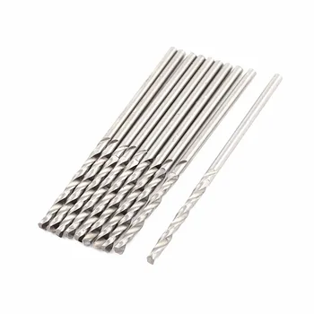 

UXCELL Hot Sale 10pcs 3mm 1.45mm 3.2mm Cutting Dia.40-100mm Length HSS Straight Shank Twist Drill Drilling Bit for Electric Tool