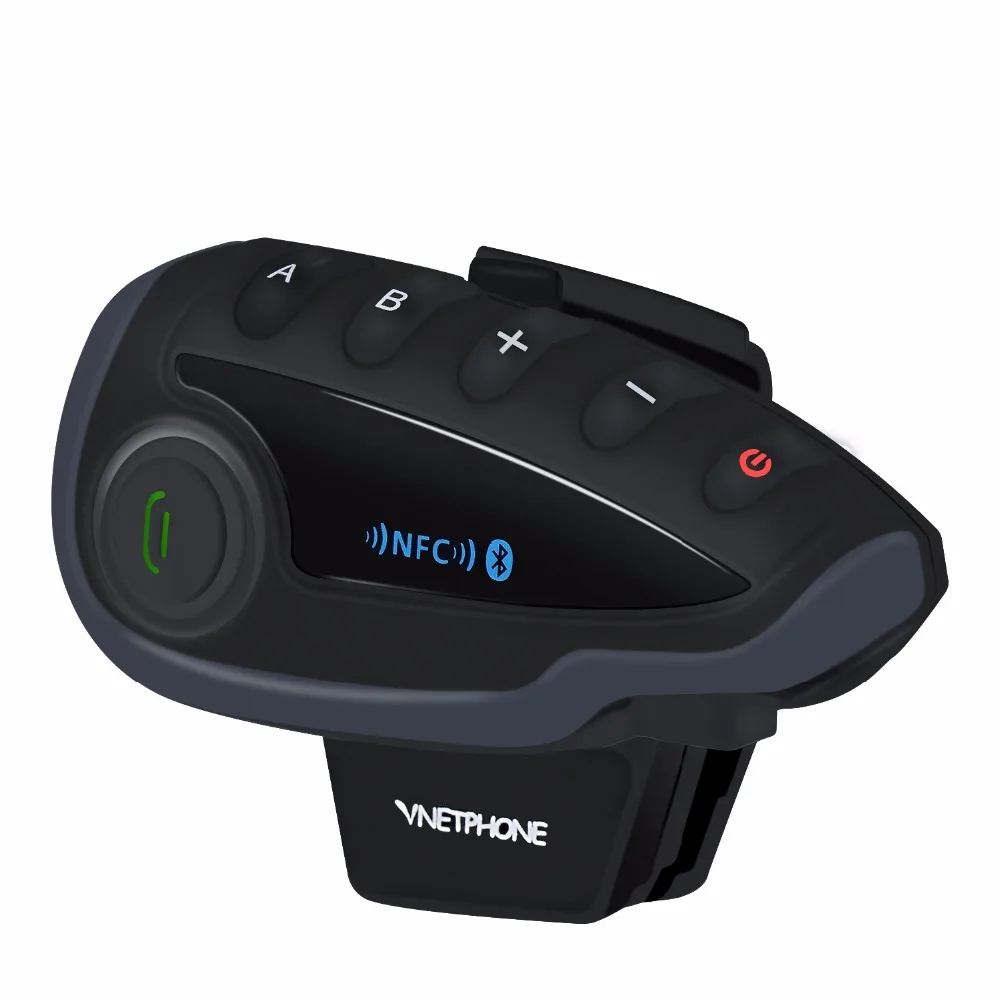 Billige V8 BT Bluetooth Motorrad Helm Intercom 1200M für 5 Fahrer Sprech Headset Fernbedienung FM radio