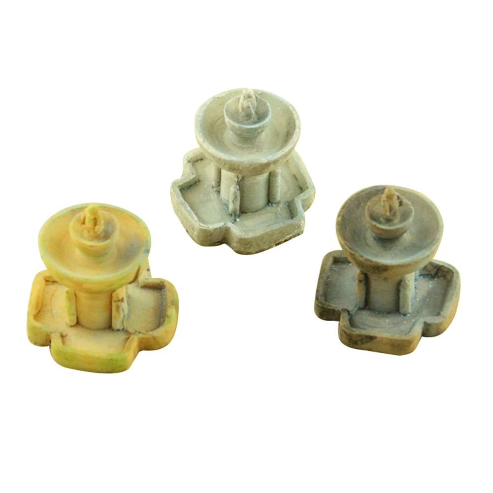 3Pcs/Set Resin Fountain Miniature Bonsai Garden Decor Micro Landscaping Ornament 3Pcs/Set Resin Fountain Miniature Bonsai Garden Decor Micro Landscaping Ornament