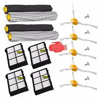 

Vacuum Accessories 800 900 Series Replacement Parts Kit for iRobot Roomba 880 960 980 Debris Extractor Hepa Filters Side Brushes