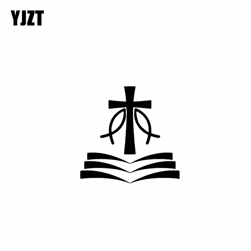 YJZT 12 7 см * 3 виниловые наклейки на автомобиль и мотоцикл с изображением Иисуса