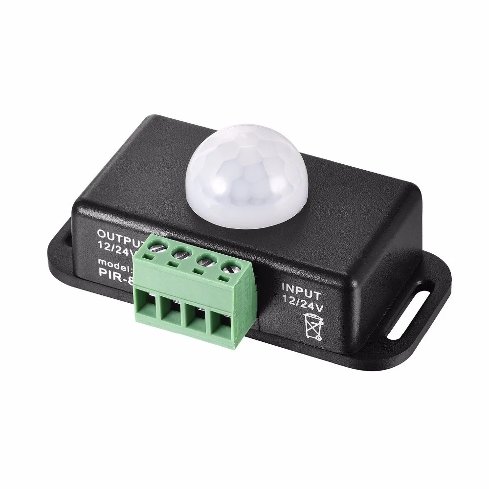 

Coromose Quality Automatic DC 12V-24V 8A Infrared PIR Motion Sensor Switch For LED light
