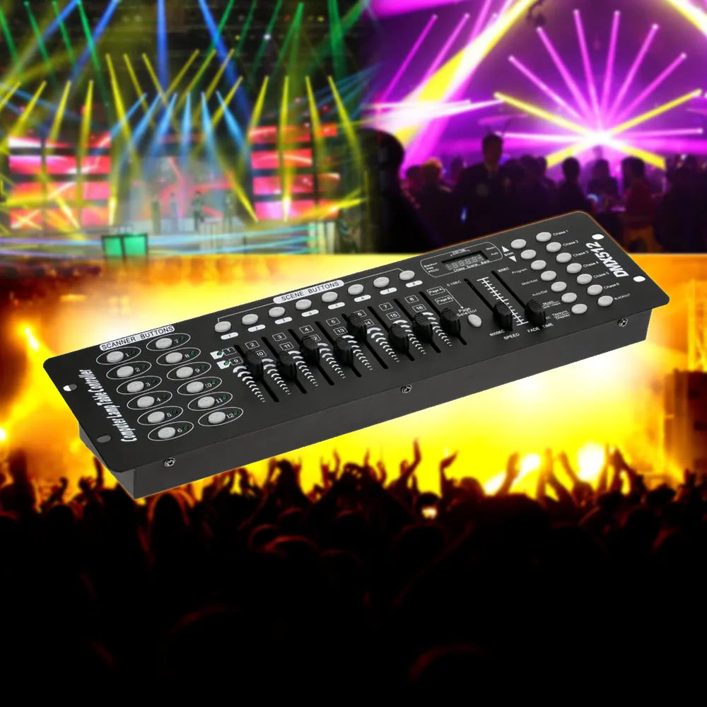 

DMX512 Controller 192 Channels Console for Stage Light Laser Light Party DJ Disco Operator Equippment