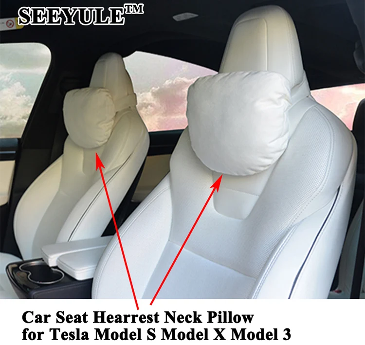 Comfortable Memory Foam Neck Support for Car Seat 2 of set Headrest for
