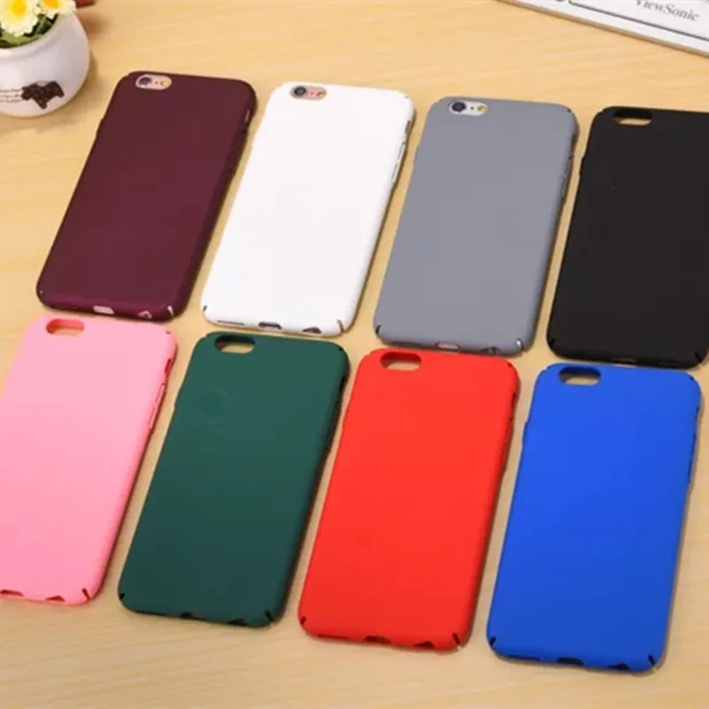 

Hard PC Case for iphone 6 6s Shell Pure Matte Color Protective Cover for iphone 7 8 plus 5 5s se Back Phone Bags