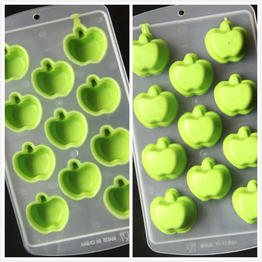 

Ice Mold DIY Creative Big Ice Cube Mold Apple Shape Silicone Ice Tray Fruit Ice Cube Maker Bar Kitchen Accessories D39Jl11