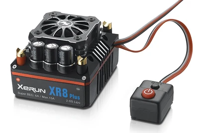 Безщеточный сенсорный ESC Hobbywing XeRun XR8 SCT 30113301 140A 2-4s для 1/8 1/10 радиоуправляемых