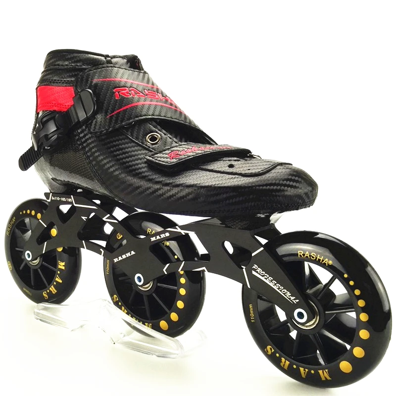 رشا تزلج مضمنة سرعة التزلج أحذية الكبار/الطفل سباق مضمنة 3x110 ملليمتر الرجال/النساء patins مضمنة الكربون التزلج التمهيد