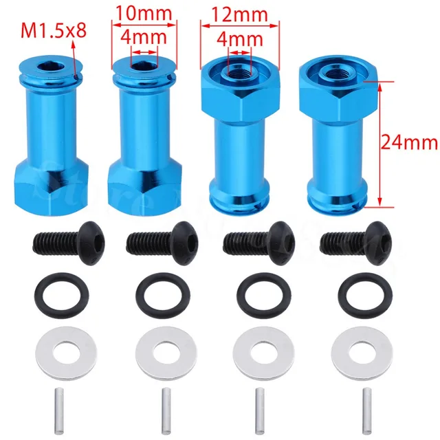 Best Price Aluminum 12mm Hex Hub 24mm extension Adapter Wheel Spacer Widener For 1/18 WLtoys A959 Upgrade Parts Fit A949 A969 A979 RC Car Best Price Aluminum 12mm Hex Hub 24mm extension Adapter Wheel Spacer Widener For 1/18 WLtoys A959 Upgrade Parts Fit A949 A969 A979 RC Car