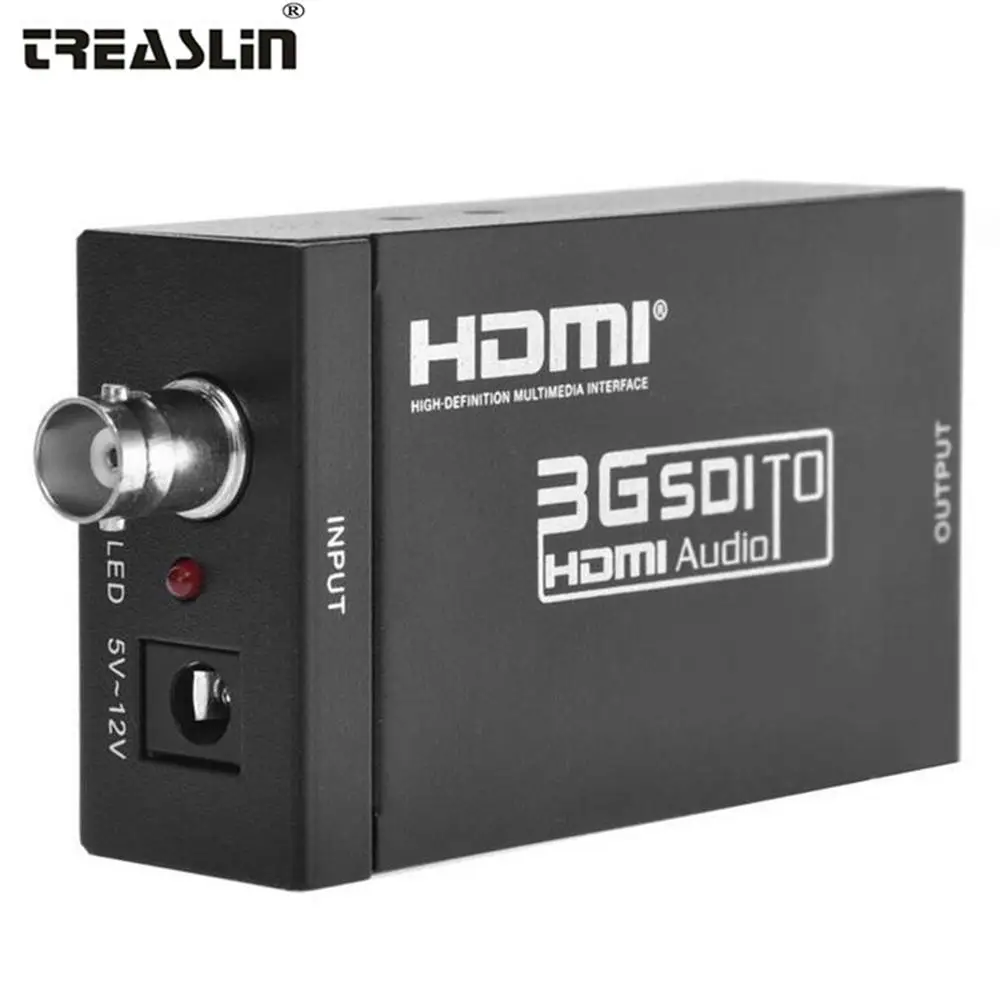 

TreasLin SDI to HDMI Converter 1080P Video Converter BNC to HDMI Adapter Coaxial to HDMI for Camera DVR HDMI Monitor