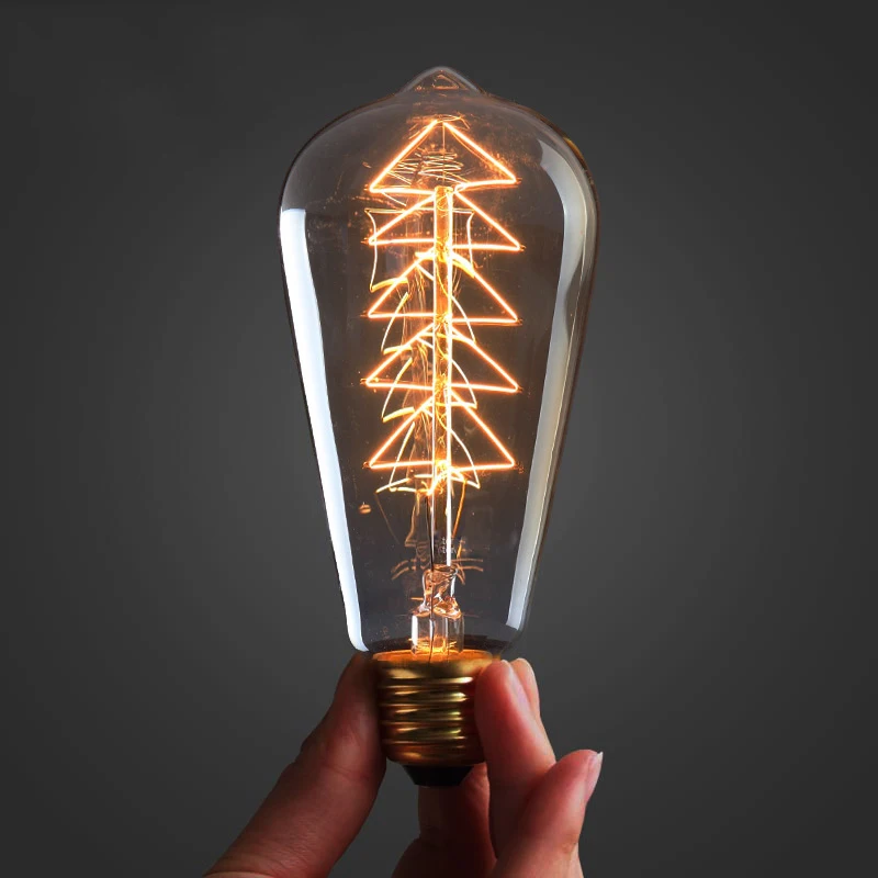 Hot Sale Vintage Edison Bulb Light Lamp AC 220V E27 Vintage Incandescent Lamp Light Antique Vintage