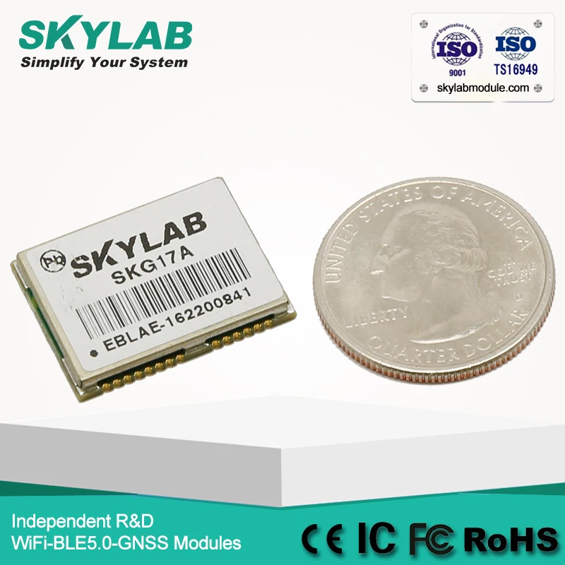 SKYLAB SKG17A MT3339 Быстрый TTFF QZSS SBAS 40mA низкое энергопотребление gps модуль двигателя