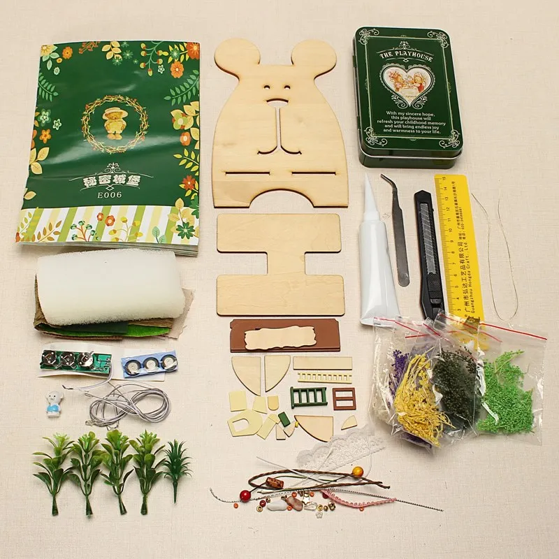 Hoomeda E006 DIY Miniatura секретный замок фантастический домик кукольный коробка театр