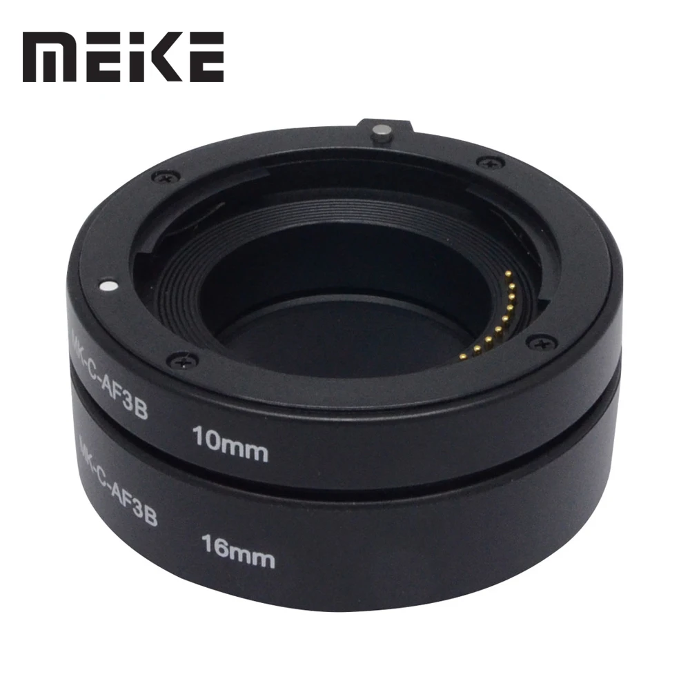 Meike AF макро Удлинительное Кольцо с автофокусом адаптер 10 мм 16 для Canon EF M EOS M2 M10 M3 M5 M6