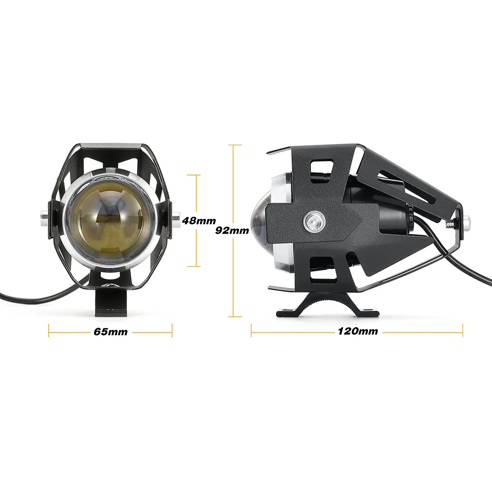 125 Вт U5 мотоциклетные ангельские глазки головной светильник точечные светильник с DRL вспомогательный яркий белый светодиодный велосипедный фонарь аксессуары для автомобиля рабочий противотуманный светильник