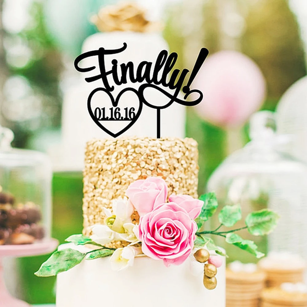 

Custom Name Happy Birthday Cake Topper Personalized baby show Children's Birthday Cake Topper Party Decorations Supplies